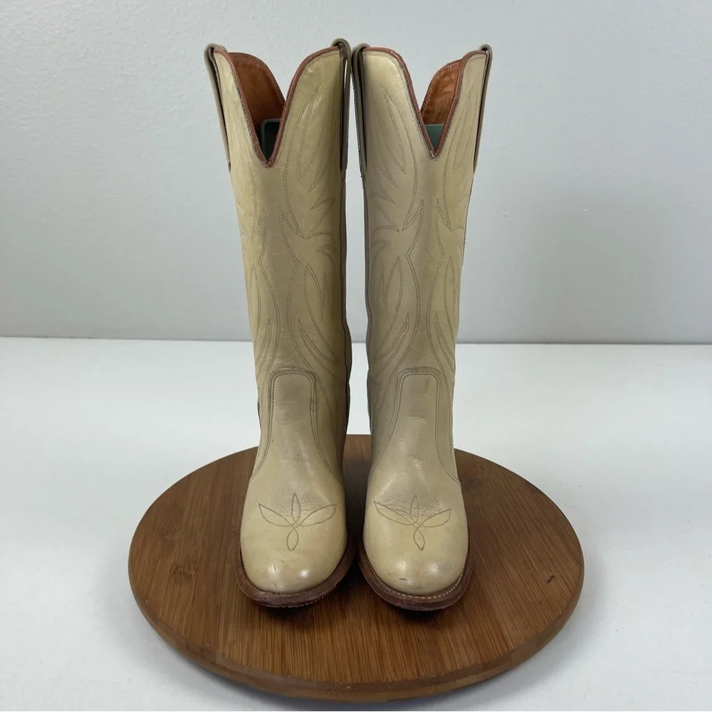 VTG Miss Capezio USA Leather Western Cowgirl Boots - Picture 2 of 10
